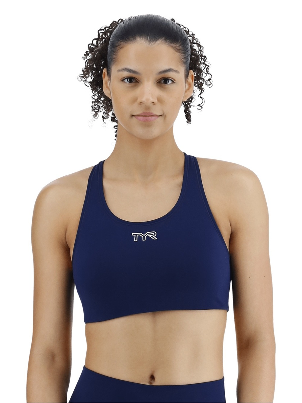 TYR Joule Elite Women's Classic Sports Bra Navy Blue Size Large